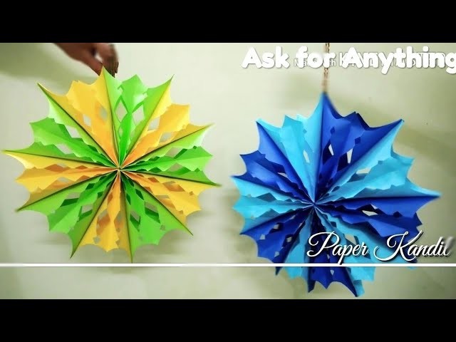 How to make a Paper Kandil for Diwali Decoration - DIY