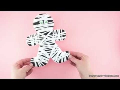 How to Make a Yarn Wrapped Mummy Craft