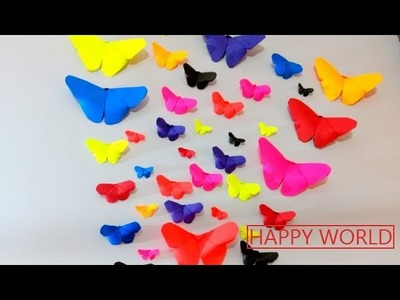 How to make butterfly with craft paper
