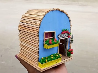 How to make cardboard doll house.Diy shoe box doll house.Recycled craft idea