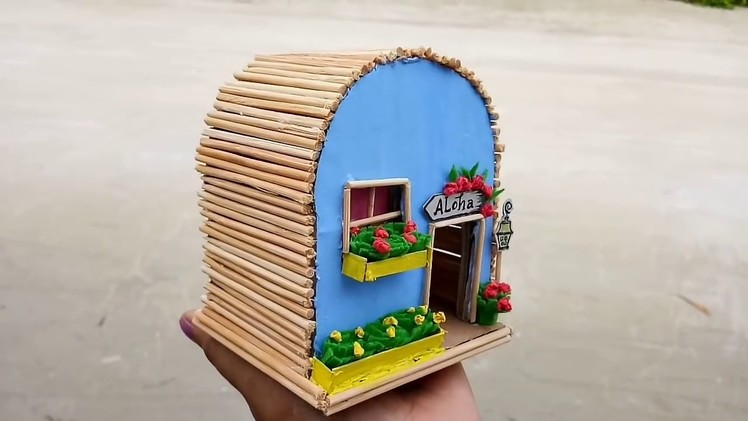 How to make cardboard doll house.Diy shoe box doll house.Recycled craft idea