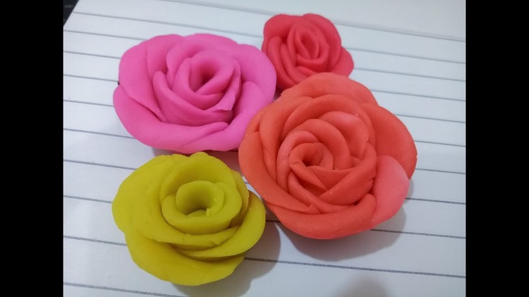 How to make clay roses | DIY clay rose step by step tutorial