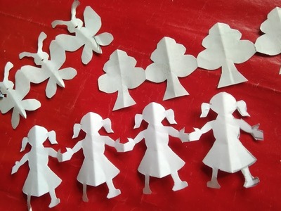 How to make Doll, Tree, Butterfly #Paper Craft