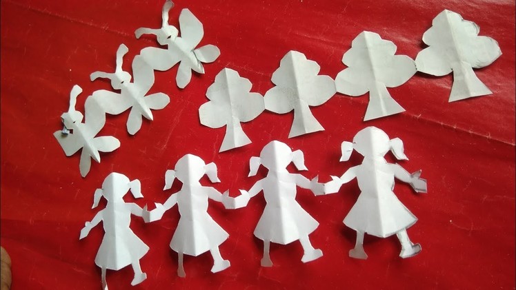 How to make Doll, Tree, Butterfly #Paper Craft