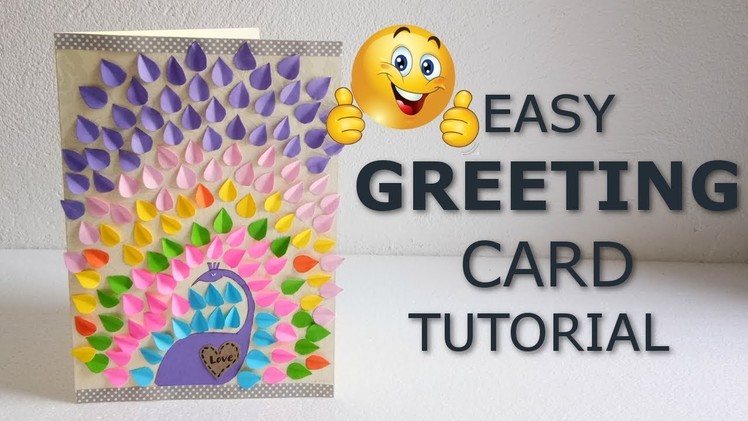 How to make easy greetings card.Diy greetings card