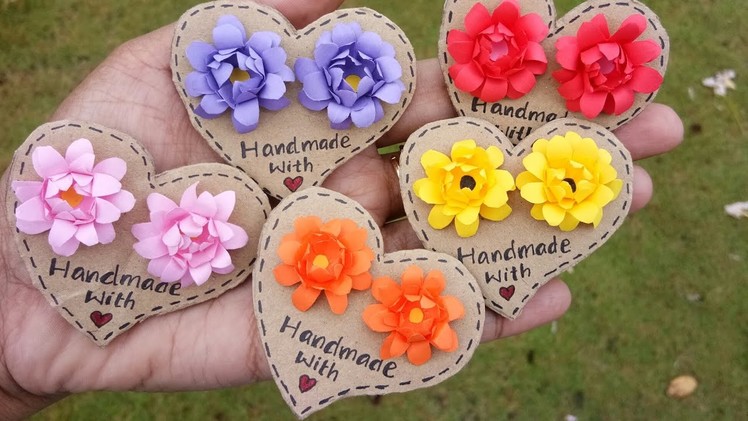 How to Make Flower Earrings. DIY Handmade Jewelry