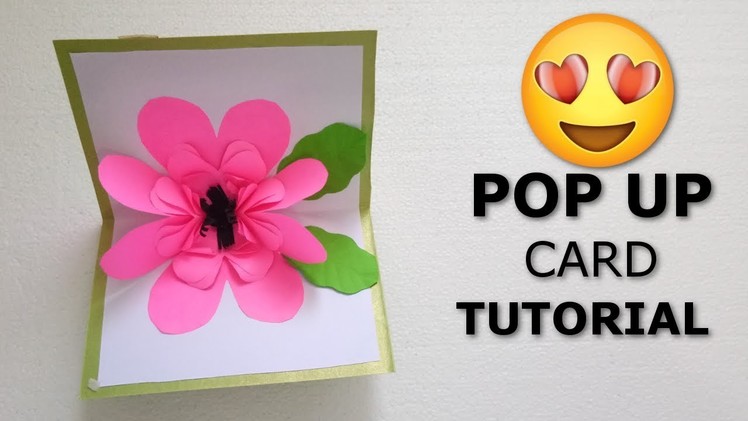 How to Make Flower Pop Up Cards.DIY Greetings Card.Easy Birthday Card Tutorial