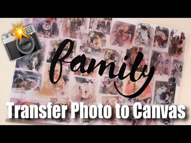 How to Transfer Photos to a Canvas | DIY Step by Step Tutorial Photo Collage | Cindy G. Castillo