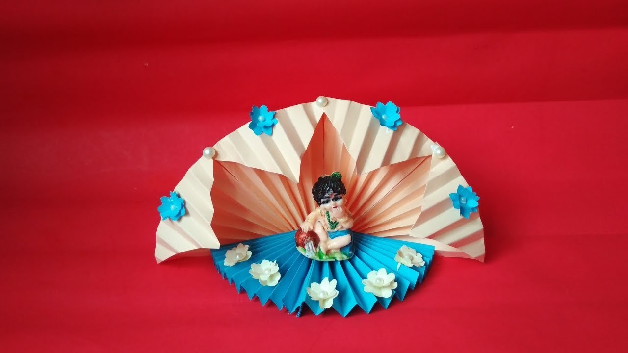 Janmashtami Decoration IDEA from Craft Paper