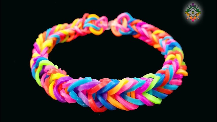 Kids DIY - How to make Rainbow Loom Bracelet with your fingers - EASY TUTORIAL