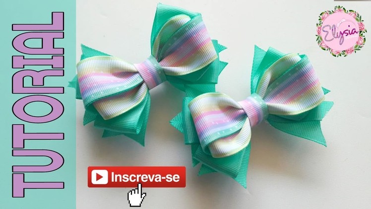 Laço Emely 2.2 cm ???? Ribbon Bow ???? DIY by Elysia Handmade