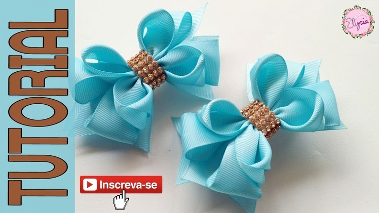 Laços De Borboleta Fita N5 ???? Ribbon Bow Tutorial ???? DIY by Elysia Handmade