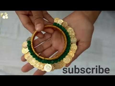 Latest lakshmi coin bangle DIY idea | beginners tutorial  | unique and attractive coin bangles