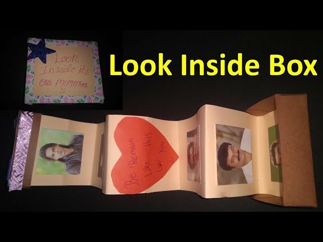 Look Inside Box । DIY। Card Tutorial। Handmade Memories for your dear ones