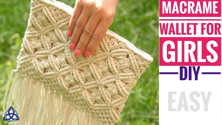 Macrame Clutch Bag DIY - Wallet for Girls Design 2