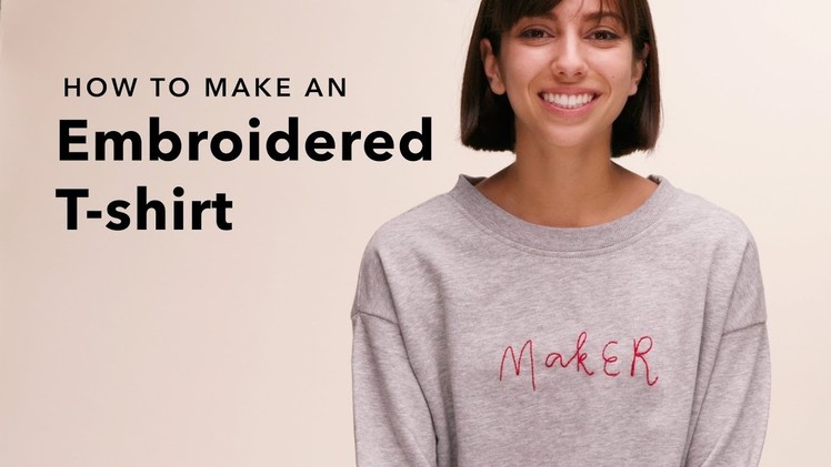 Make a DIY Embroidered Shirt in an Hour or Less!