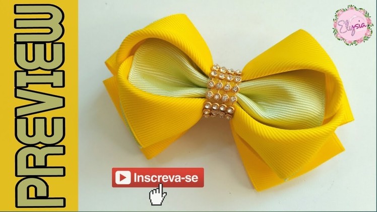 [PREVIEW] Laço Heart 38 mm ???? Ribbob Bow Tutorial ???? DIY by Elysia Handmade