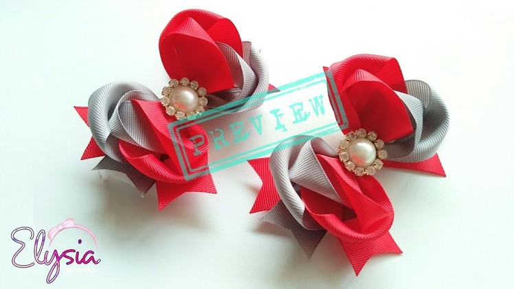[PREVIEW] laço Melody 25mm ???? Ribbon Bow Tutorial ???? DIY by Elysia Handmade