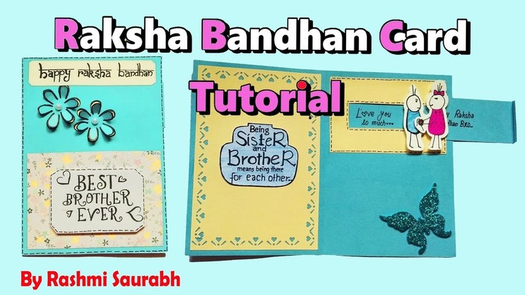 Raksha Bandhan Card Tutorial | handmade Rakhi card | Rakhi Gift | DIY Rakhi card