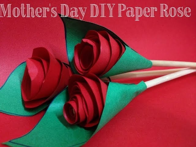 REALISTIC Red Origami Roses| Mothers Day Craft for Teens