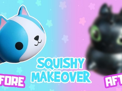 Squishy Makeover DIY | How To Make Cute Toothless Squishy Without Puffy Paint