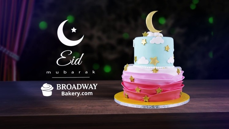 Starry Night Eid Cake - DIY Tutorial