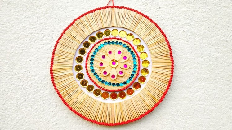 Wow! Amazing matchstick craft ideas। how to make matchstick wall hanging। matchstick art.