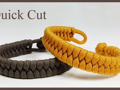1 Strand Loop And Knot Rastaclat Style Fishtail Paracord Bracelet Quick Cut