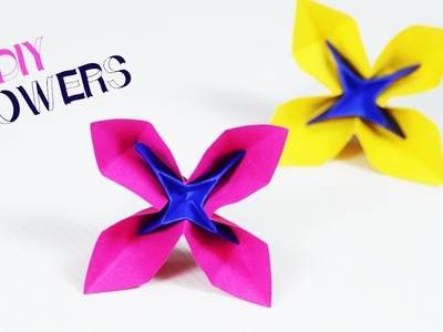 DIY Paper Flowers || How To Make Paper Flowers || Star Paper Flowers || Paper Girl