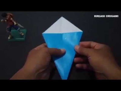 Easy Make : How To Make Simple Origami Cup Ice Cream | Cara Membuat Origami Es Krim Sederhana