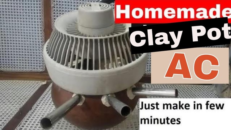 Homemade clay pot AC || how to make AC at home || homemade AC without ice