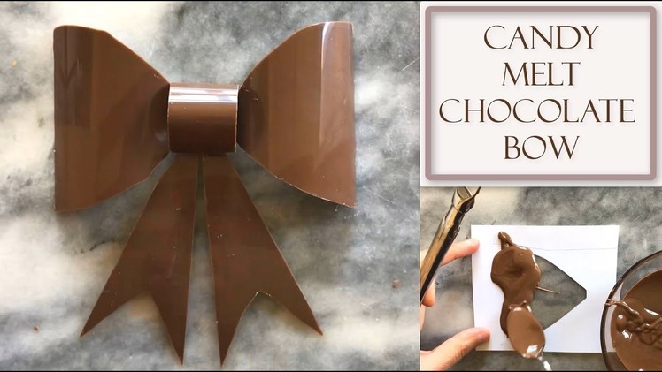 How to Make a Chocolate Bow Using Candy Melts | Shaped Style