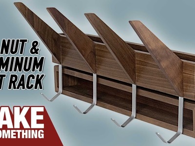 How to Make a Coat Rack with Walnut & Aluminum