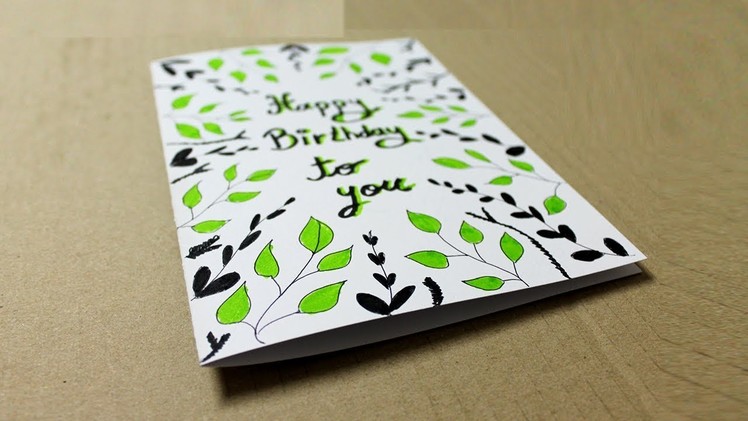 How to make a Greeting Card for Birthday at home - Handmade Cards