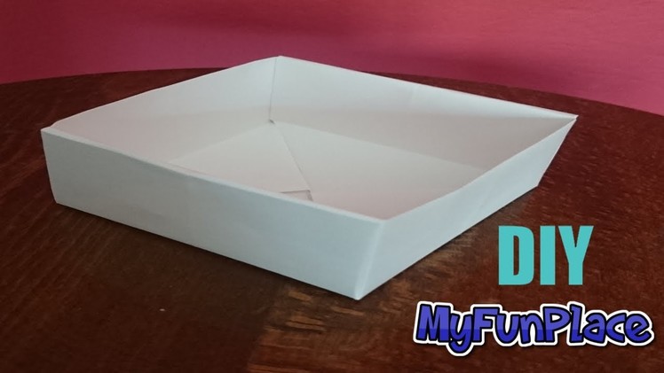 How To Make A Paper Box - Easy - DIY