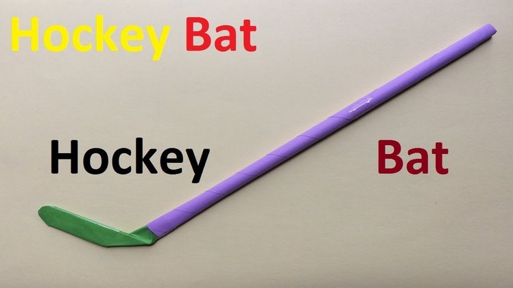 How to make a paper hockey bat | Hockey Stick | Boys Hockey | Hockey and Craft