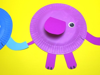 How to Make a Paper Plate Elephant | Paper Plate Crafts