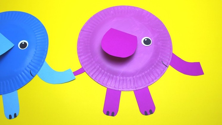 How to Make a Paper Plate Elephant | Paper Plate Crafts