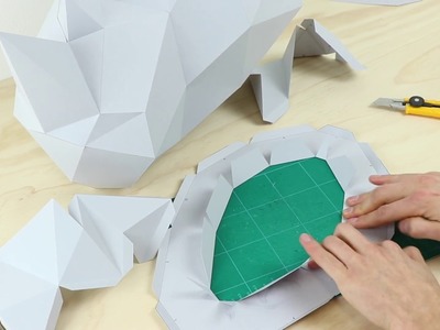 How to Make a Paper Rhino | DIY Papercraft Project | 3D Wall Trophy