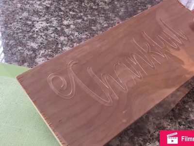 How to make a reusable stencil for wood signs
