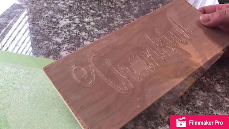 How to make a reusable stencil for wood signs