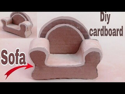 How to make a sofa chair with cardboard