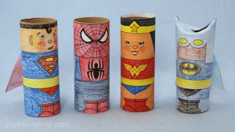 How to Make a Superhero from a TP Tube | Sophie's World