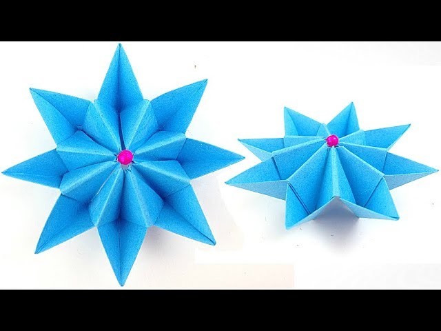 How to make an easy origami flower. origami 3d flowers for beginners  for children.for  kids