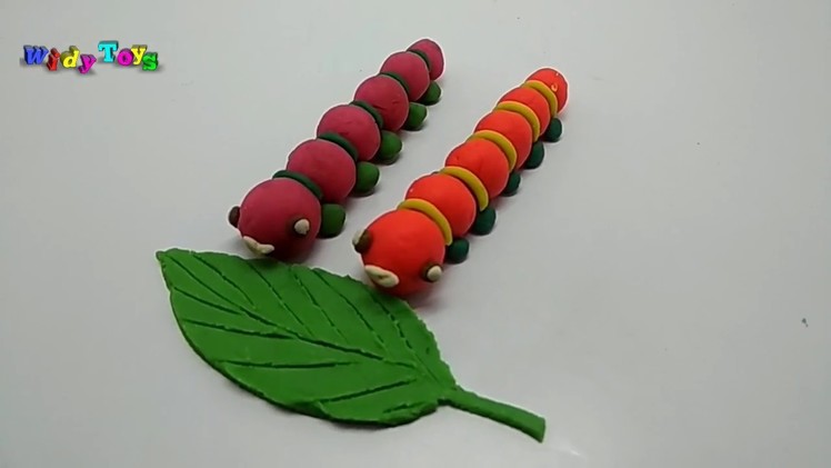 How To Make  Caterpillar - Play Doh  I Widy Toys