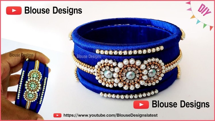 How to make silk thread bangles, thread bangles latest designs,  silk thread jewellery