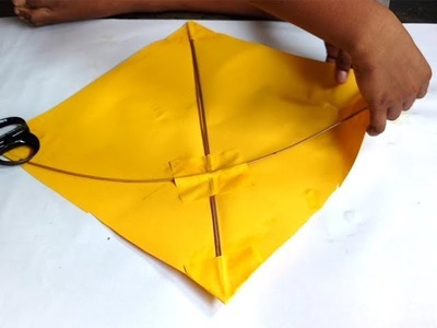 Kit Making by Kids | How to make kite at home | Kite Making | How to make Paper Kite in telugu | Kid