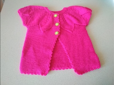 Knitting baby kardigan for beginners step by step part3