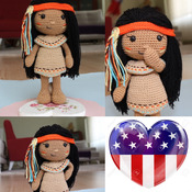 PATTERN - Venona - Native American Girl