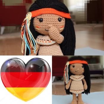 Häkelmuster Venona - Indianisches Mädchen - American Native Girl